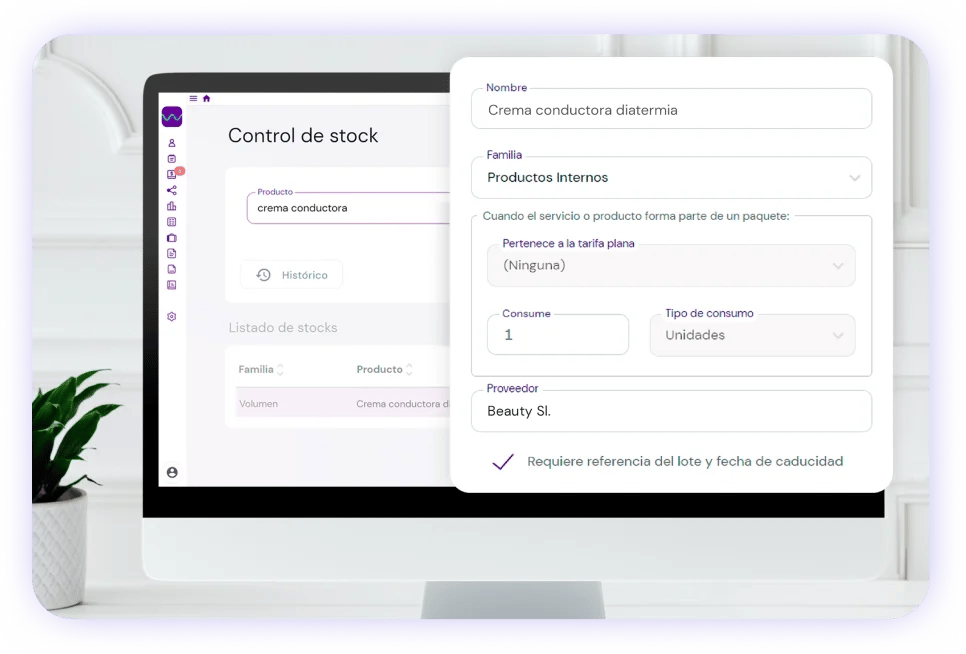 Controla el stock de los productos de tu centro de estética con el software de flowww