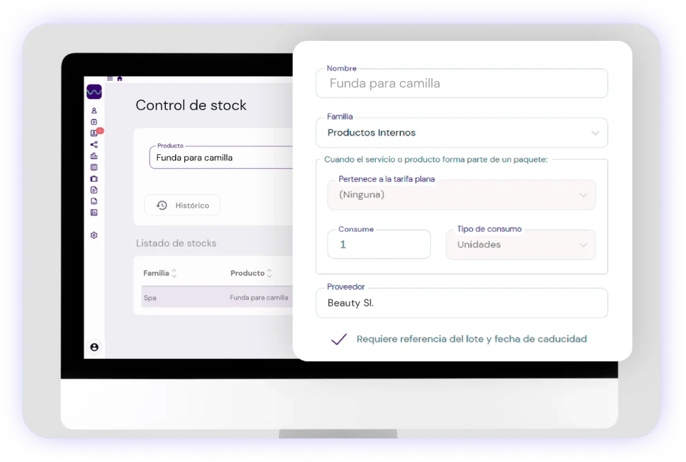 Control de stock de los productos de tu centro de spa con el software de flowww
