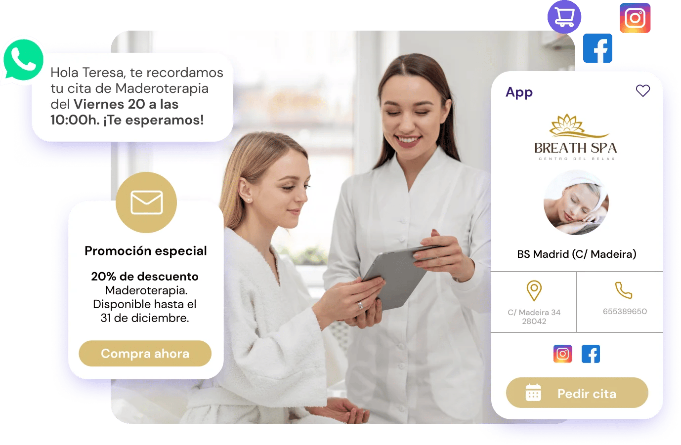 Software de gestión para centros de spa y bienestar
