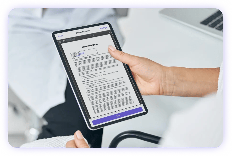 Firma digital integrada con el software de flowww para clínicas de fisioterapia