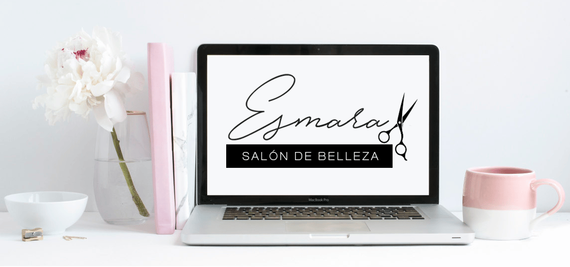 Ejemplo de logotipo de un salón de peluquería y belleza general unisex