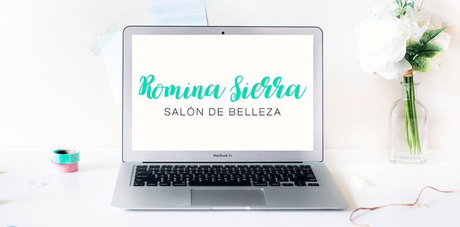 Esto es un ejemplo de logo para un salón de belleza y bienestar