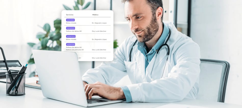 Visual del Doctor: Seguimiento de servicios realizados por cada médico