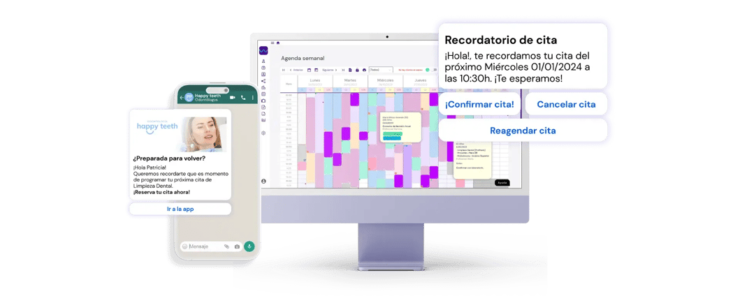 agenda online para clínica dental - organiza tu clínica dental - reducir no-shows clínica dental - gestion citas dental