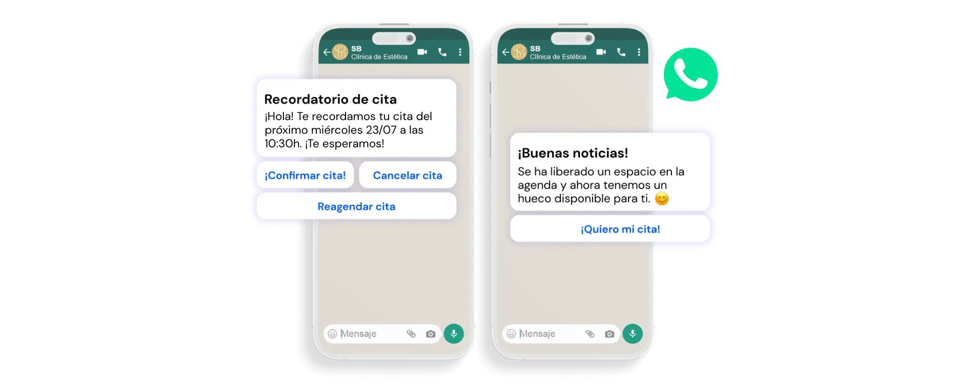comunicación por whatsapp - recordatorios de cita por whatsapp