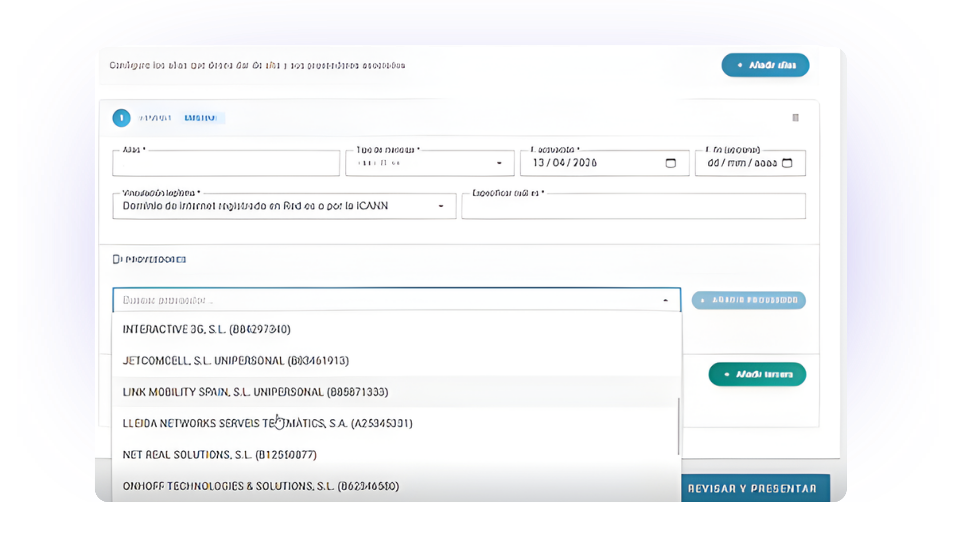 proveedores