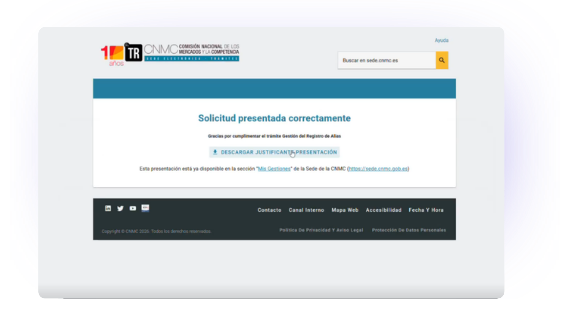 solicitud-presentada