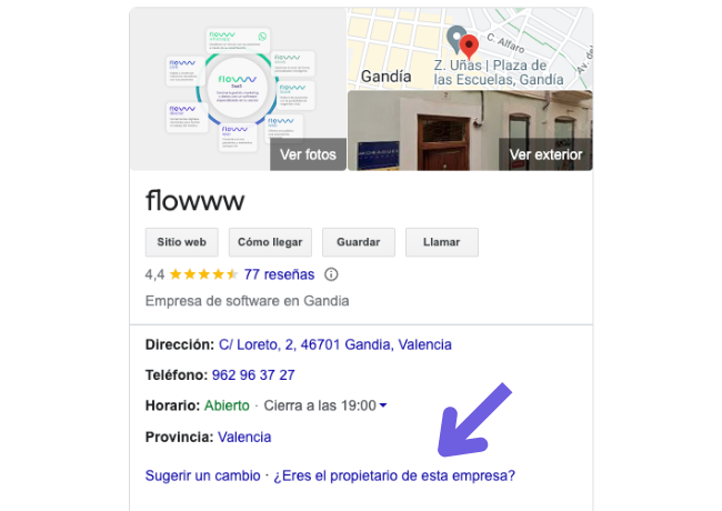 ficha de google my business