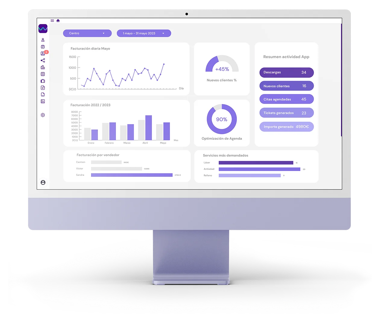 software para salones de belleza - software para salones de belleza en España - SaaS para estética - agenda online - gestión de centros de belleza